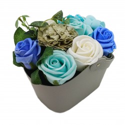 Bouquet de Flores de Jabon de azul relajante