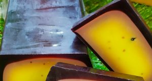 Jabón de glicerina vegetal de fruta de la pasión